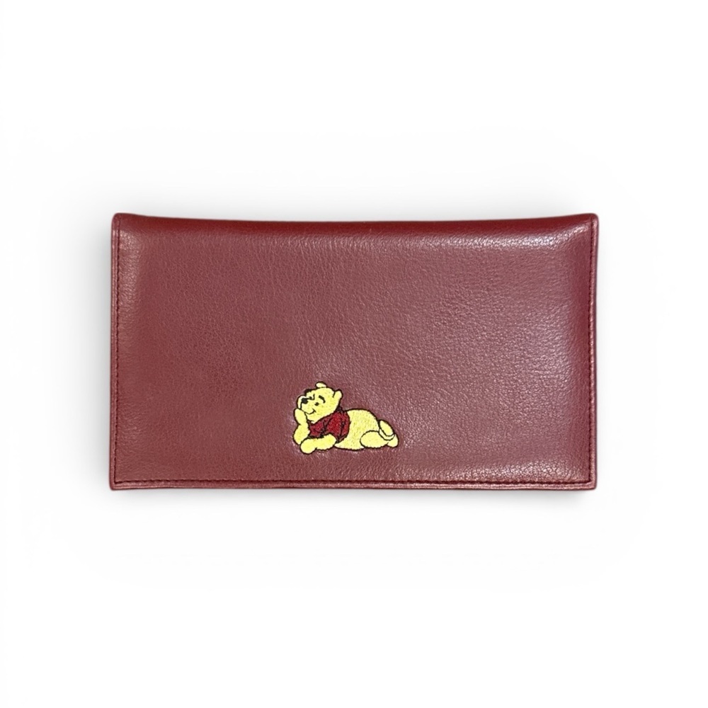 Disney Red Leather Wallet with Winnie the Pooh Design